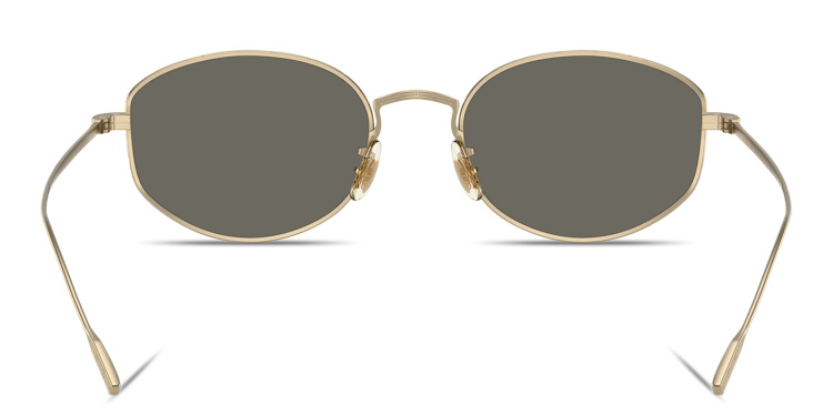 تسوق نظارات شمسية إيسترا بإطار بيضاوي للجنسين أوليفر بيبلز بلون ذهبي أونلاين.