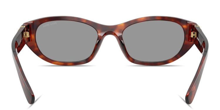 تسوق نظارات شمسية غير منتظمة بشعار العلامة العمودي ميو ميو بلون مموه أونلاين.