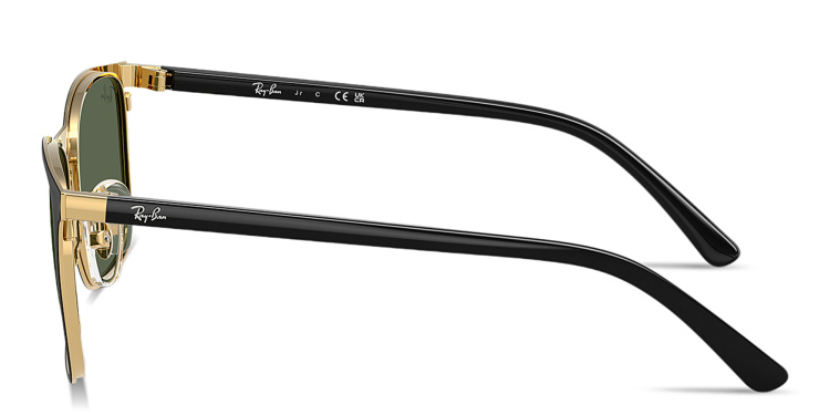 Shop Ray-Ban Junior Kids Core Square Sunglasses in Black online.