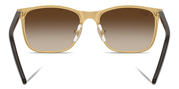 Shop Ray-Ban Junior Kids Core Square Sunglasses in Brown online.