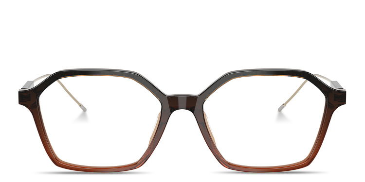 تسوق نظارات طبية سارتوريال صن سيت بإطار غير منتظم برونيلو كوتشينيلي بلون بني أونلاين.
