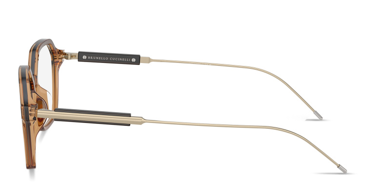 تسوق نظارات طبية سارتوريال صن سيت بإطار غير منتظم برونيلو كوتشينيلي بلون بني أونلاين.