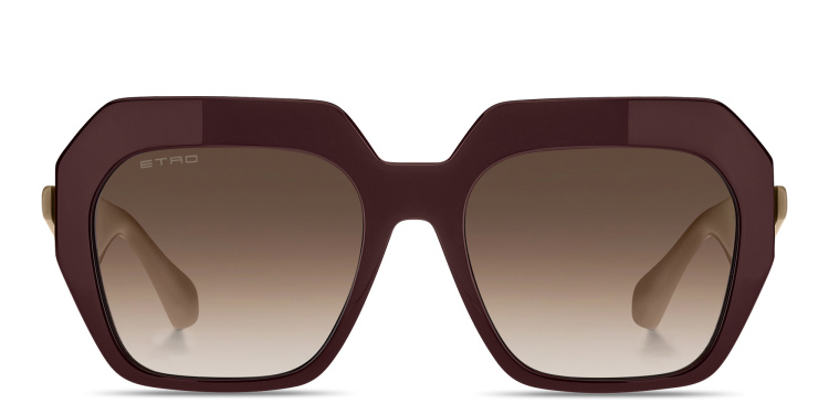 Shop ETRO Logo Signature Oversized Square Sunglasses in Brown online.