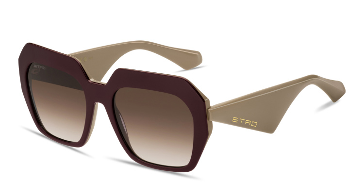 Shop ETRO Logo Signature Oversized Square Sunglasses in Brown online.