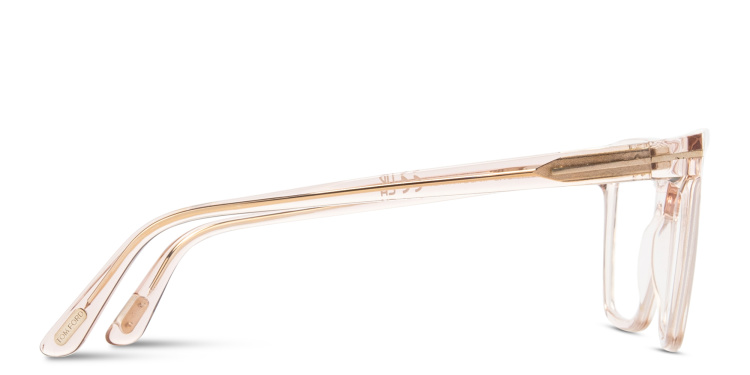 Shop TOM FORD T Logo Butterfly Eyeglasses in Pink online.