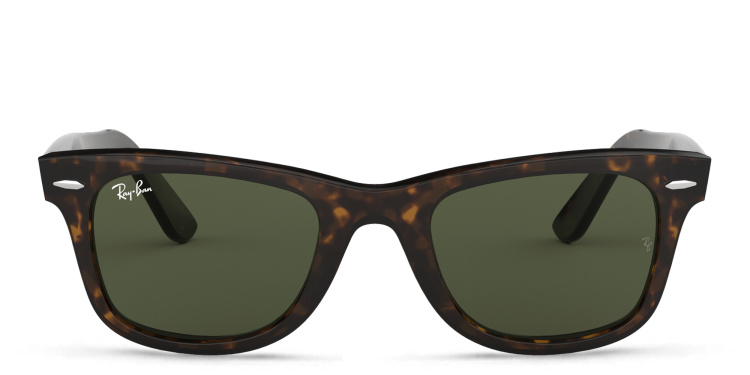 Shop Ray-Ban Wayfarer Unisex Square Sunglasses in Tortoise online.