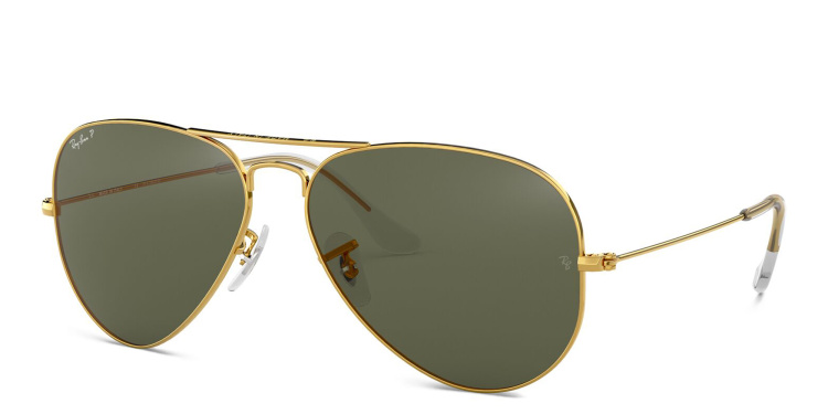 Shop Ray-Ban Pilot Classic Sunglasses in Gold online.