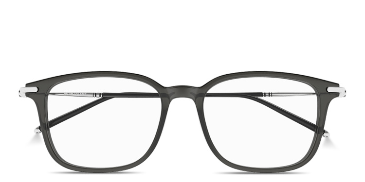 Shop MONTBLANC Meisterstück Cat-Eye Eyeglasses in Grey online.
