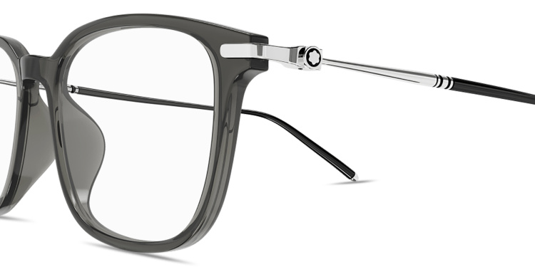 Shop MONTBLANC Meisterstück Cat-Eye Eyeglasses in Grey online.