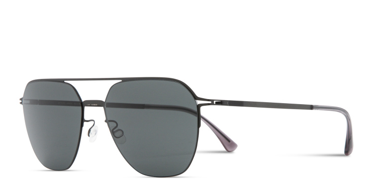 Shop MYKITA Amos Unisex Aviator Sunglasses in Black online.