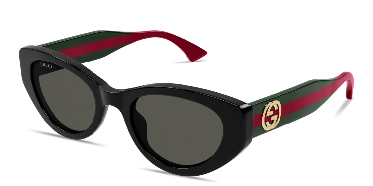 Shop GUCCI GG Cat-Eye Sunglasses in Black online.