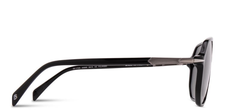 تسوق نظارات شمسية طراز أفياتور بشعار العلامة ديفيد بيكهام بلون أسود أونلاين.