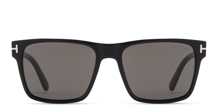 Shop TOM FORD Calder Square Sunglasses in Black online.