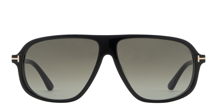 Shop TOM FORD Guillaume Aviator Sunglasses in Black online.
