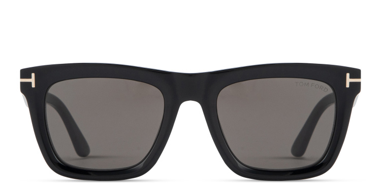 Shop TOM FORD Lelio Square Sunglasses in Black online.