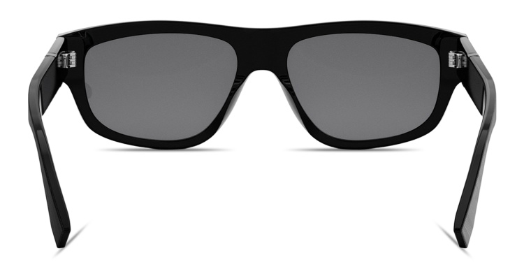 Shop FENDI Diagonal Irregular Sunglasses in Black online.