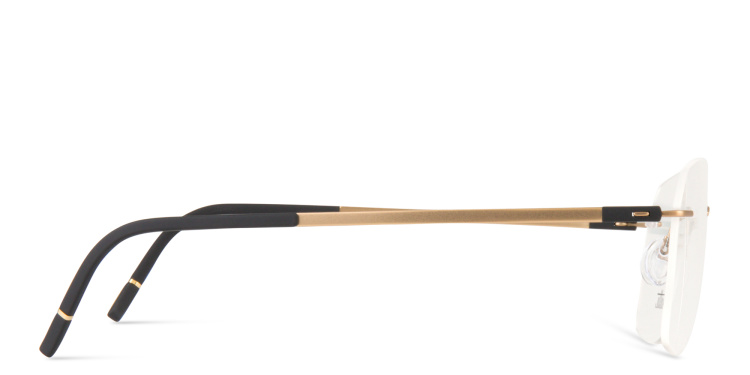 تسوق نظارات طبية ذا دون مربّعة واسعة بدون إطار سيلويت بلون ذهبي أونلاين.