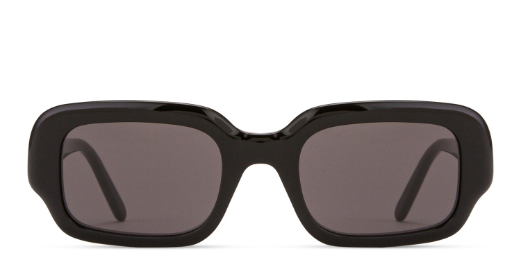 Shop LOEWE Slim Square Sunglasses in Black online.