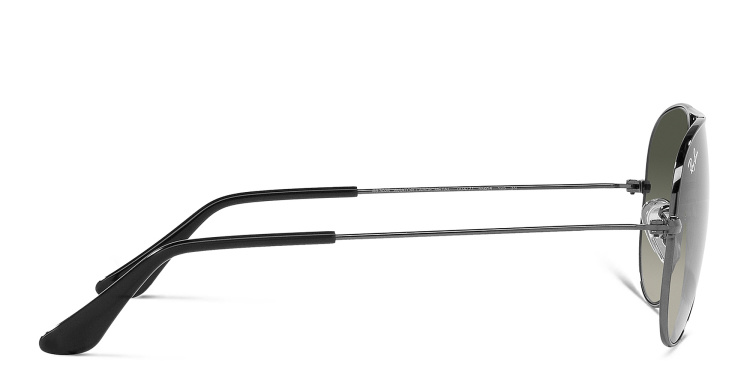 Shop Ray-Ban Unisex Pilot Sunglasses in Gunmetal online.
