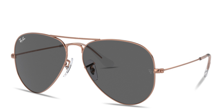 Shop Ray-Ban Aviator Pilot Sunglasses in Gold online.