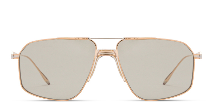 Shop JACQUES MARIE MAGE Jagger Unisex Aviator Sunglasses in Gold online.