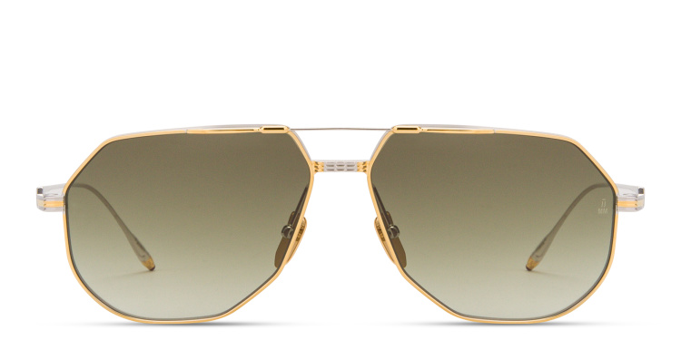 Shop JACQUES MARIE MAGE Reynold Unisex Aviator Sunglasses in Silver online.