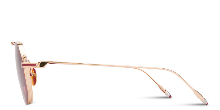 Shop JACQUES MARIE MAGE Reynold Unisex Aviator Sunglasses in Gold online.