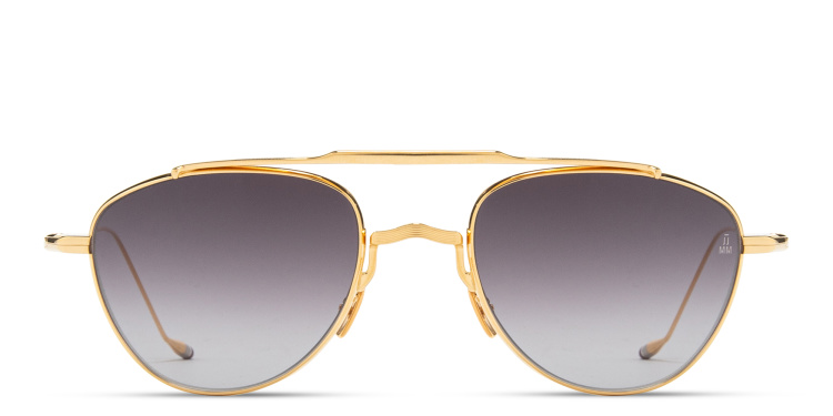 Shop JACQUES MARIE MAGE Flynn Unisex Pilot Sunglasses - Limited Production of 500 Pieces in Gold online.