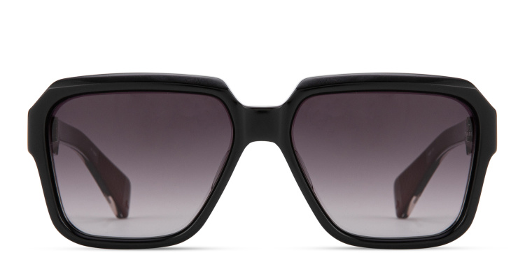 Shop JACQUES MARIE MAGE Alfred Unisex Square Sunglasses - Limited Production of 300 Pieces in Black online.