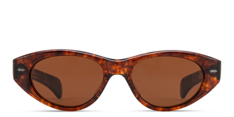 Shop JACQUES MARIE MAGE Krasner Unisex Oval Sunglasses - Limited Production of 450 Pieces in Havana online.