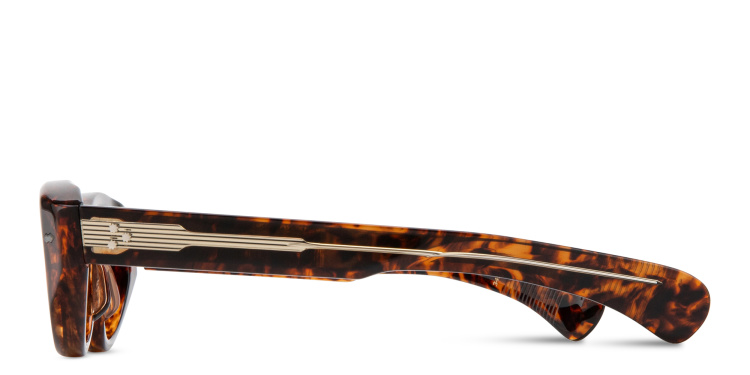 Shop JACQUES MARIE MAGE Krasner Unisex Oval Sunglasses - Limited Production of 450 Pieces in Havana online.