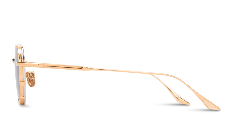 Shop JACQUES MARIE MAGE Hartana Unisex Panthos Sunglasses in Gold online.