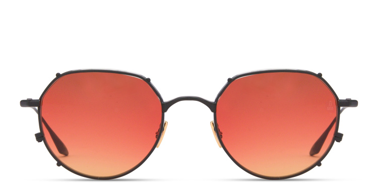 Shop JACQUES MARIE MAGE Hartana Unisex Panthos Sunglasses in Black online.