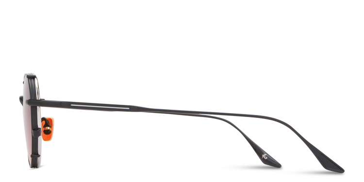 Shop JACQUES MARIE MAGE Hartana Unisex Panthos Sunglasses in Black online.