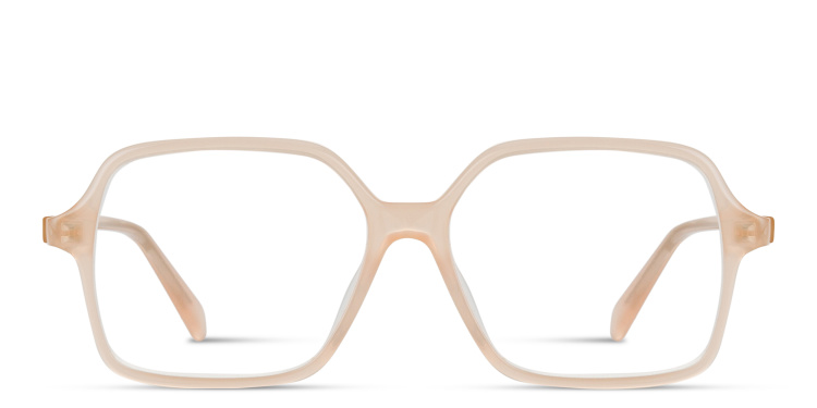 Shop CELINE CELINE Thin Geometric Eyeglasses in Gold online.