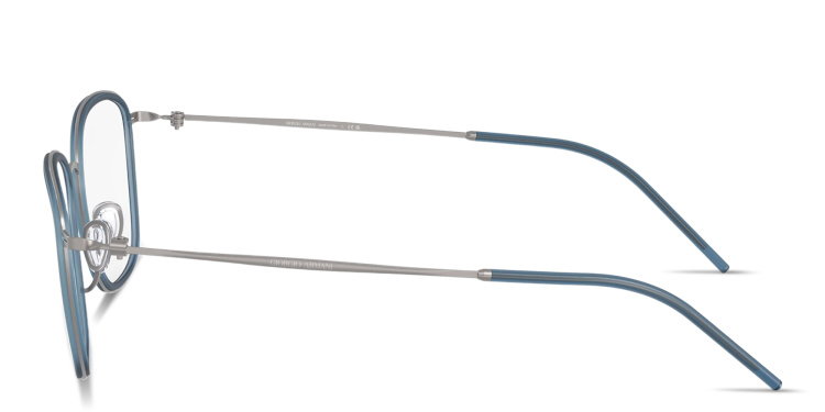 تسوق نظارات طبية مربّعة بالشعار المنقوش جورجو أرماني بلون رصاصي أونلاين.