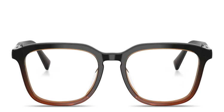 تسوق نظارات طبية مربّعة للجنسين برونيلو كوتشينيلي بلون بني أونلاين.