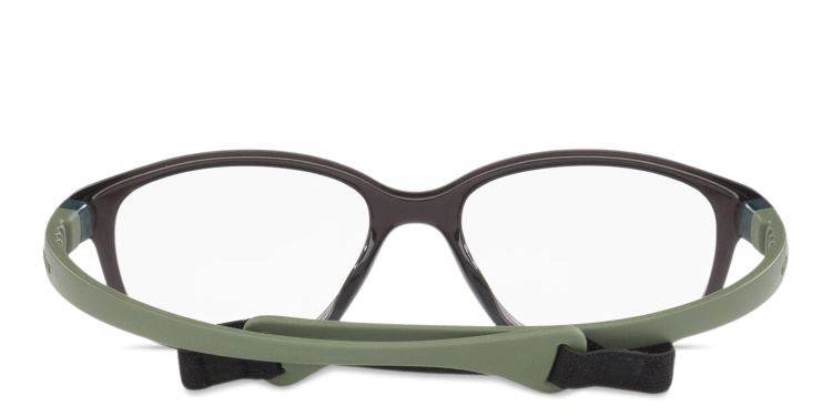 Shop Mira Flex Logo Kids Rectangle Eyeglasses in Grey online.