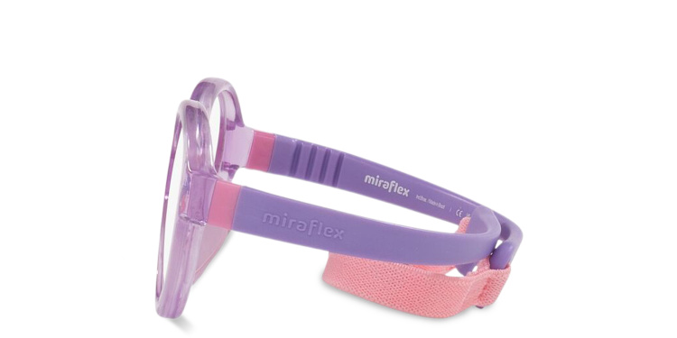 Shop Mira Flex Kids Round Eyeglasses in Purple online.