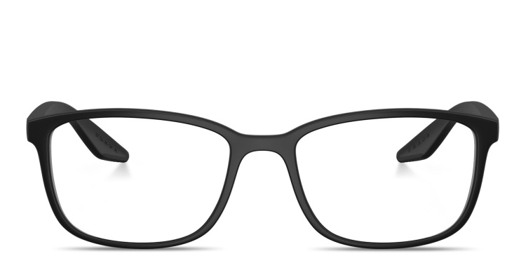 تسوق نظارات طبية واسعة طراز بيلو بتوقيع العلامة برادا لينيا روسا بلون أسود أونلاين.