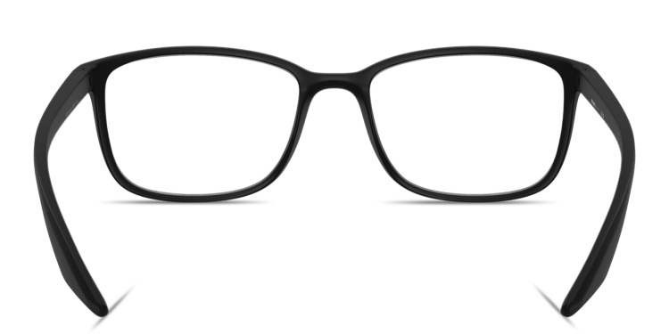تسوق نظارات طبية واسعة طراز بيلو بتوقيع العلامة برادا لينيا روسا بلون أسود أونلاين.