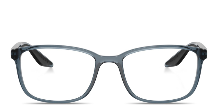 تسوق نظارات طبية واسعة طراز بيلو بتوقيع العلامة برادا لينيا روسا بلون أزرق أونلاين.