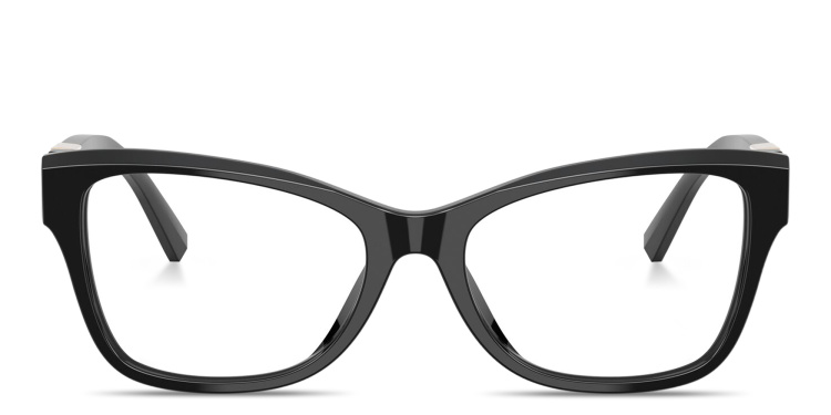Shop TIFFANY T Motif Cat-Eye Eyeglasses in Black online.