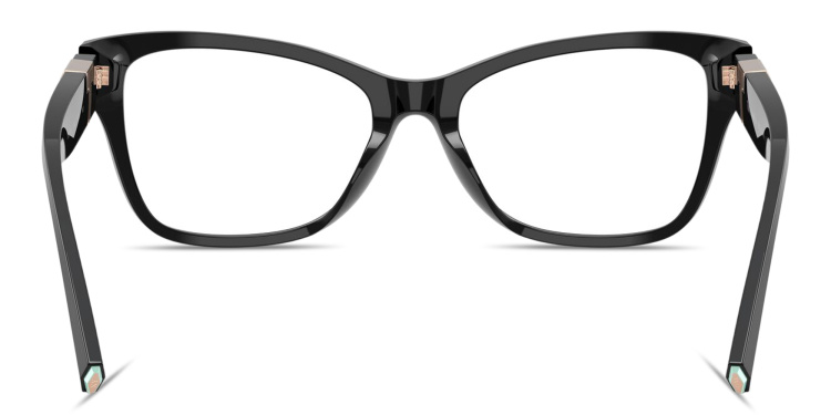 Shop TIFFANY T Motif Cat-Eye Eyeglasses in Black online.