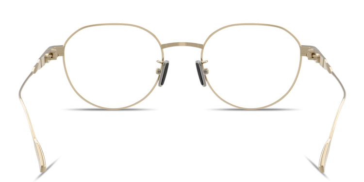 تسوق نظارات طبية دائرية للجنسين بتوقيع العلامة مونكلير بلون ذهبي أونلاين.