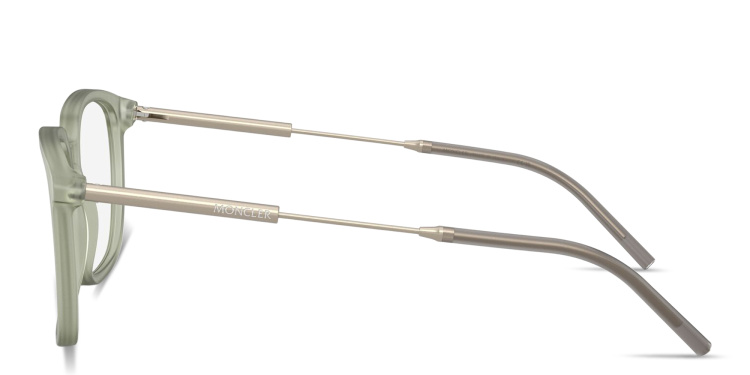 Shop Moncler Logo Signature Unisex Panthos Eyeglasses in Green online.