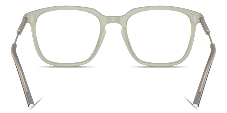 Shop Moncler Logo Signature Unisex Panthos Eyeglasses in Green online.