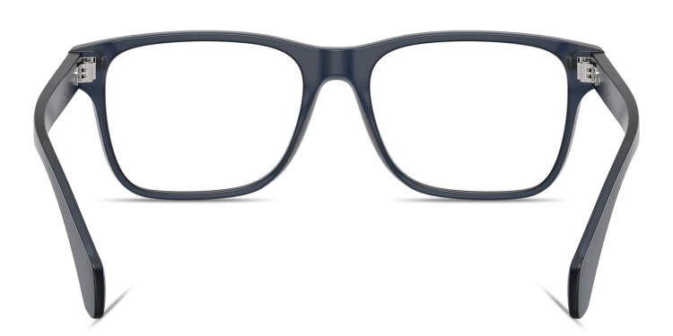 Shop Moncler Logo Signature Unisex Pillow Eyeglasses in Blue online.