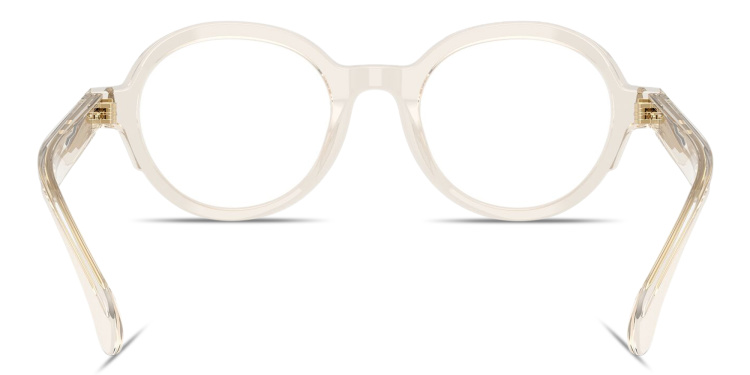 تسوق نظارات طبية دائرية للجنسين بتوقيع العلامة مونكلير بلون ذهبي أونلاين.