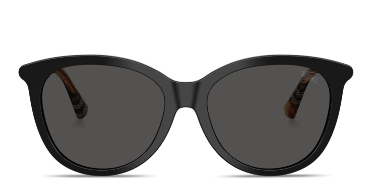 تسوق نظارات شمسية طراز بانتوس بنقشة المربّعات بربري بلون أسود أونلاين.